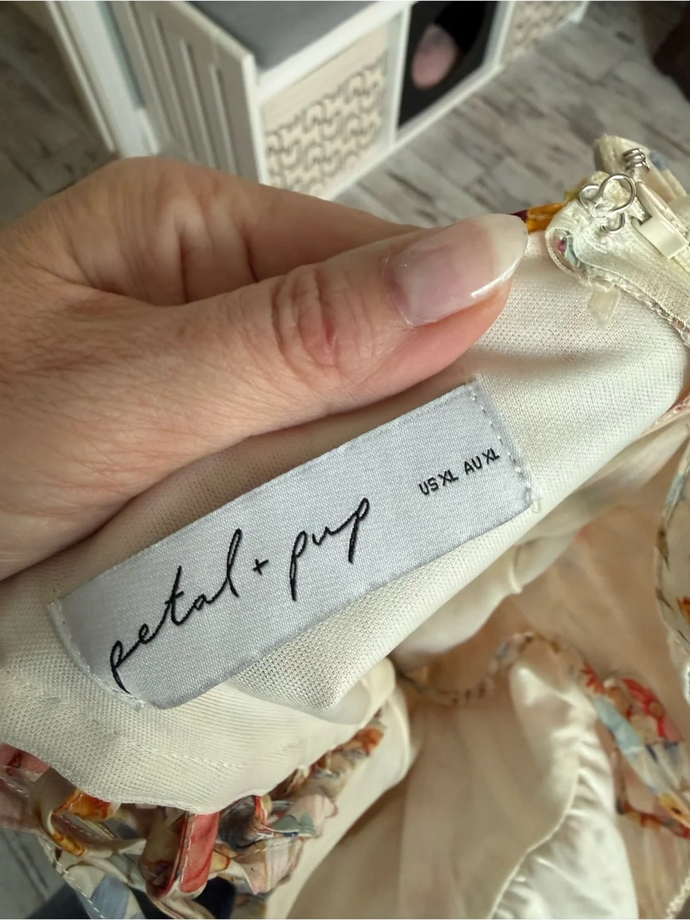 NWOT Petal & Pup Cream Floral-Accented Sundress - Picture 2 of 8